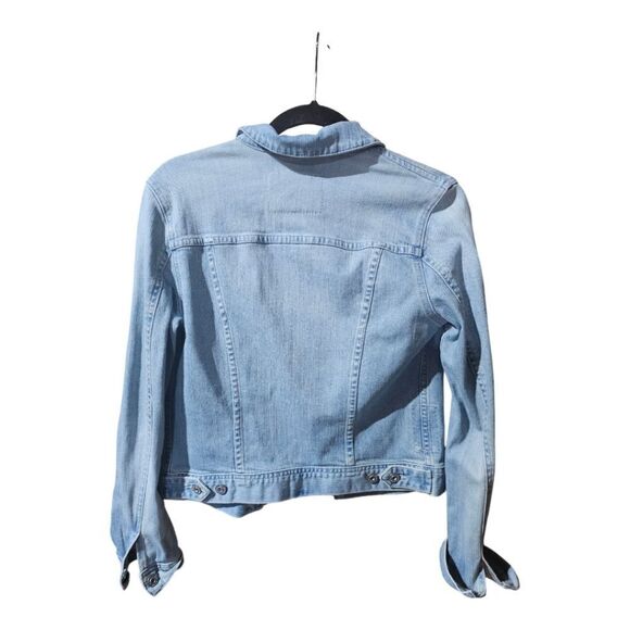 AG Adriano Goldschmied Distressed Light Denim Jacket - Size Small - Picture 2 of 8